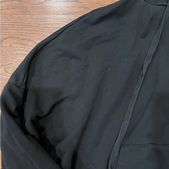 vintage black hoodie streetwear basic minimalist fall winter - Picture 2 of 7